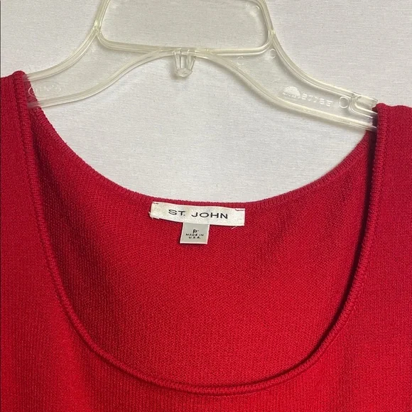 St. John couture metallic crystal gold chain trim 3 pc knit boucle Tweed - Picture 9 of 17